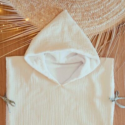 Poncho de baño crudo