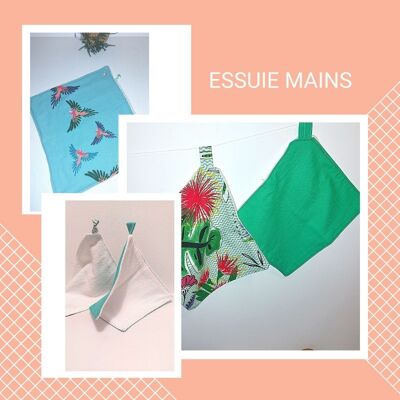 Essuie-mains doux et coloré