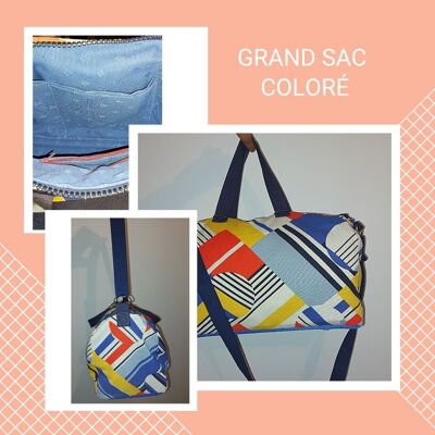 Large colorful bowling bag - for sports, the pool or even a romantic weekend.