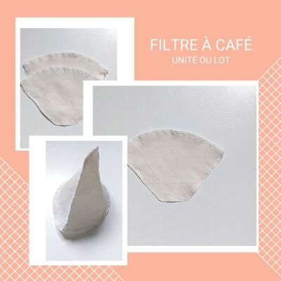 Washable and reusable coffee filter - individually or in sets of two filters