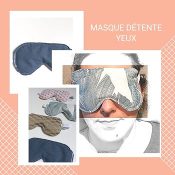 Masque relaxant pour les yeux aux graines de lin bio