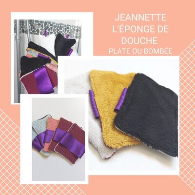 Jeannette, l'éponge de douche plate