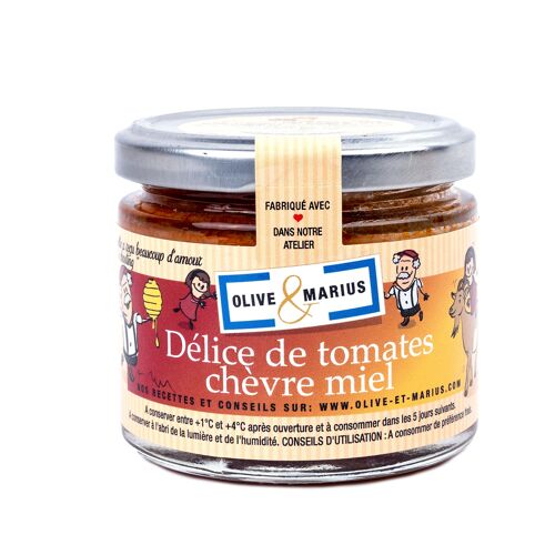 Délice de tomates chèvre miel