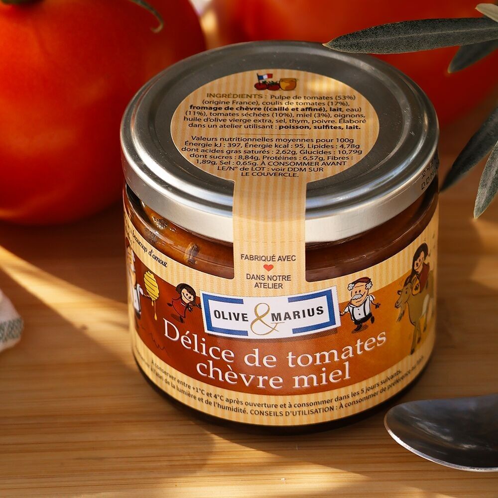 Honig-Ziegen-Tomaten-Genuss