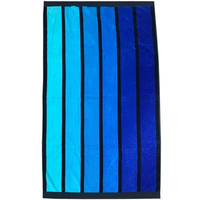 Jacquard velor beach towel Happy Blue 100x175cm 470gm²