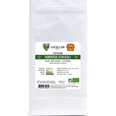 Coffee Rare Indonesia Sumatra Organic grain kg Nature&Bio By DGC
