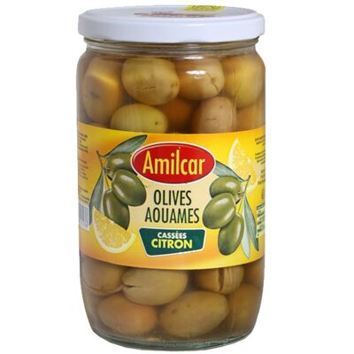 Olives Aouames Cassées Citron 72cl AMILCAR / KP