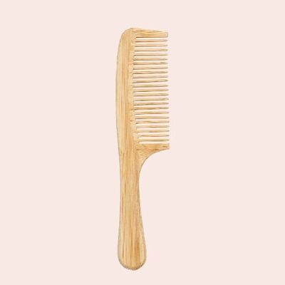 Untangling comb in raw bamboo