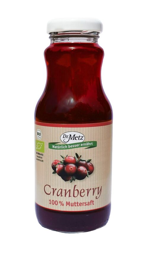 Cranberry 100 % Muttersaft aus Kanada, Bio