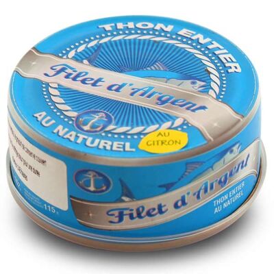 Ganze natürliche Zitrone Thunfisch Box 160g FILET D'ARGENT / KP