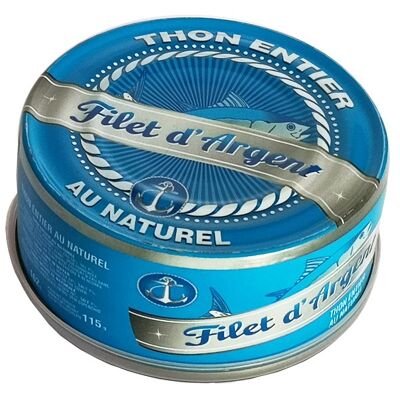 Whole Natural Tuna Box 160g (6 Lots of 4 boxes) FILLET D'ARGENT