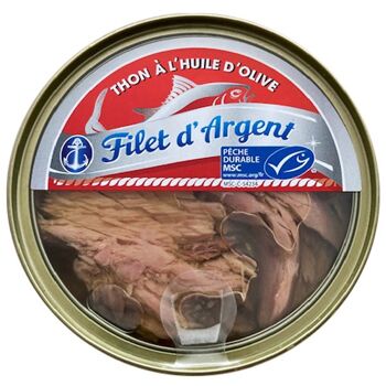 Thon Huile d'Olive 160g FILET D'ARGENT - Bte Transp  / K