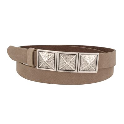 Belt Woman Leather Apollo Statement Taupe