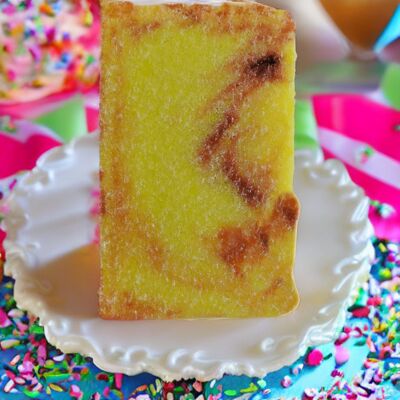 Gâteau d'anniversaire Sundae Moussant Gommage au Sucre Barre de Douche VÉGÉTALIEN