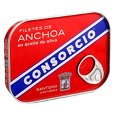 Filets d'Anchois HO Bte 50g CONSORCIO - Btes Rouges / KP