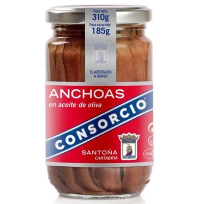 Filets d'Anchois HO Boc. 100g CONSORCIO - Boc. Rouge / KP