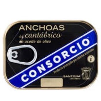 Filets d'Anchois HO Bte 50g PLATINIUM - Btes Noires / KP