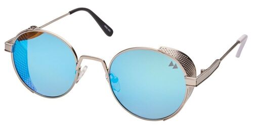 ROSWELL - Silver frame with Blue Mirrored lenses
