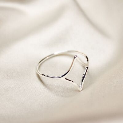 Bague Emily - petit diamant argent