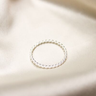 Anello Arizona - anello intrecciato argento