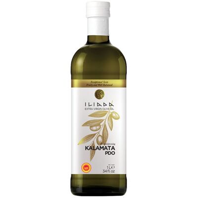 Olive Oil 1L Glass ILIADA Kalamata PDO / K