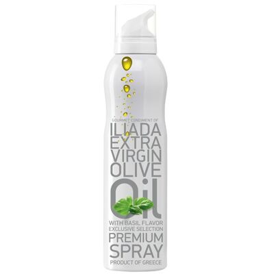 Olive Oil 200ml Spray ILIADA with Basil