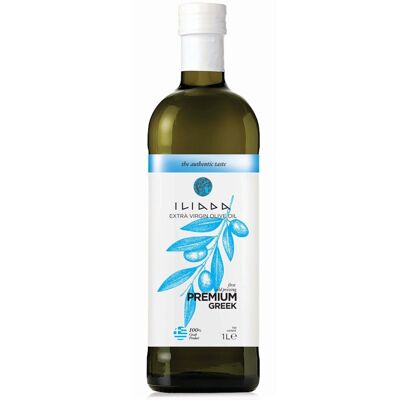 Huile d'Olive 1L Verre ILIADA Grèce / K