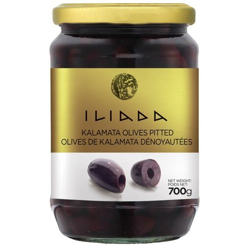 Olives Kalamata Dénoyautées Grece Bocal 700g ILIADA / K