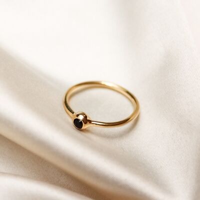 Bague Lana - Pierre Onyx Or