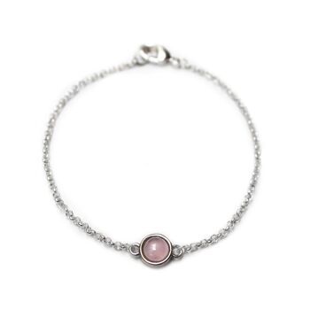 Bracelet Livia - argent rose