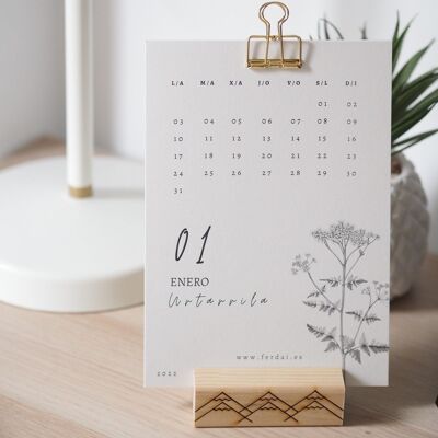 Calendario da tavolo minimalista 2022