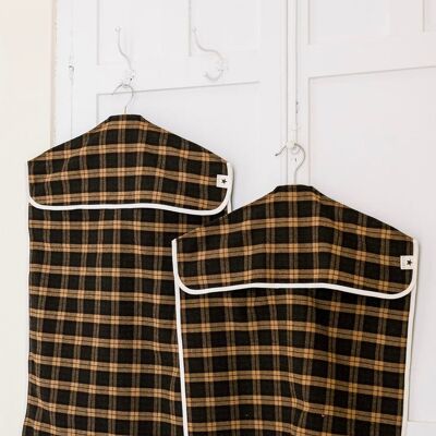 Large laundry bag - brown check