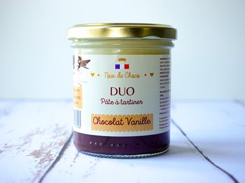 Pâte à tartiner DUO Chocolat Vanille