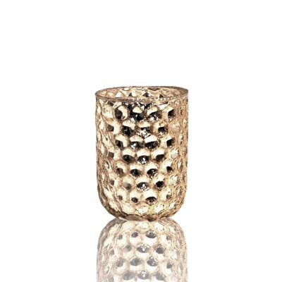 Sparkling Gold Beehive Glass 40HR Candle
