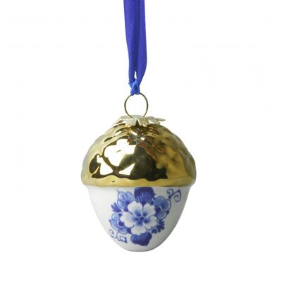 Noot met gouden dopje - Heinen Delfts Blauw