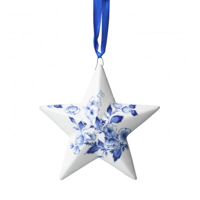 Christmas star pendant - Heinen Delft Blue