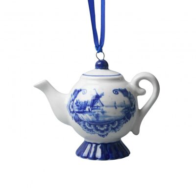 Teapot Christmas pendant - Heinen Delft Blue