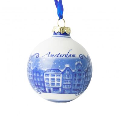 Christmas bauble Amsterdam Canal House
