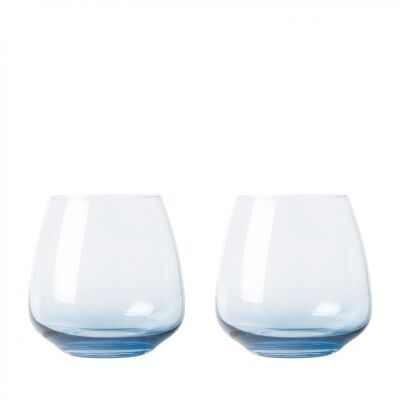 Waterglas Laag set van 2 - Heinen Delfts Blauw