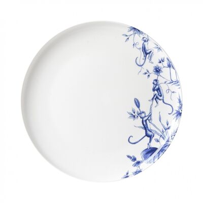 Dinerbord Aapjes slinger - Heinen Delfts Blauw