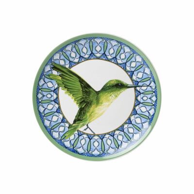 Wall plate Mandala hummingbird - Heinen Delft Blue