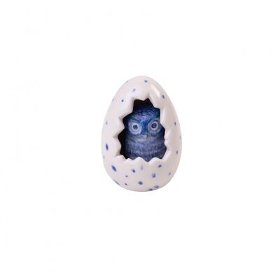 Miniature Owl in egg - Heinen Delft Blue