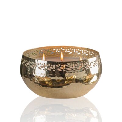 Gold Allure 3 Wick Bowl Candle