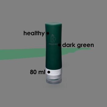 Flacon en silicone de 80 ml (Vert) 1