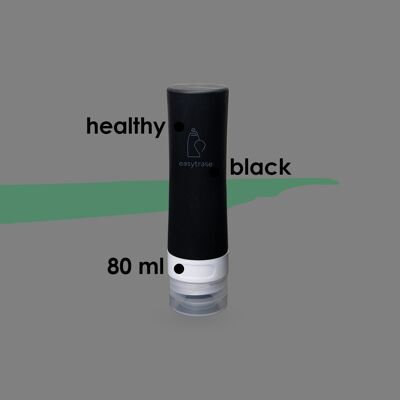 80ml Silikonflasche (Black)