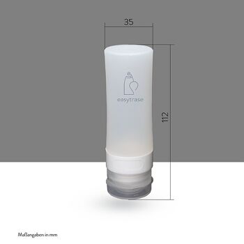 Flacon en silicone de 60 ml (transparent) 3