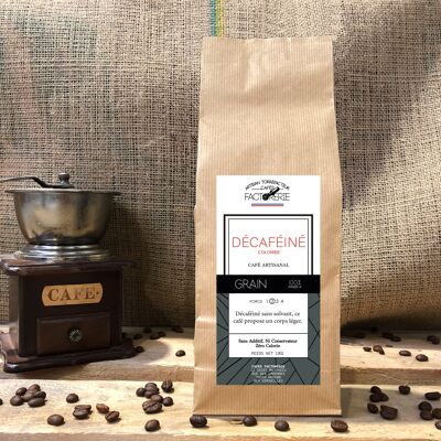 DECAFFEINATED WITH WATER COFFEE GRAIN - 1kg