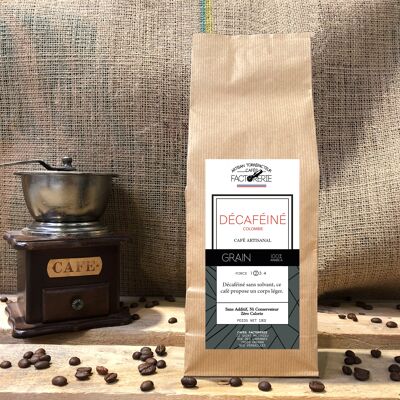 DECAFFEINATED WITH WATER COFFEE GRAIN - 1kg