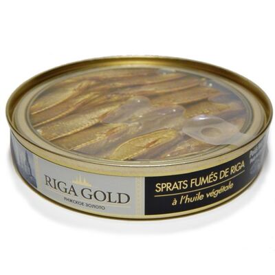 Smoked Sprats HV Box 120g RIGA GOLD / K