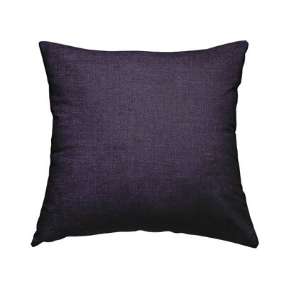 Polyester Fabric Softy Shiny Purple Plain Cushions Piped  Finish Handmade To Order